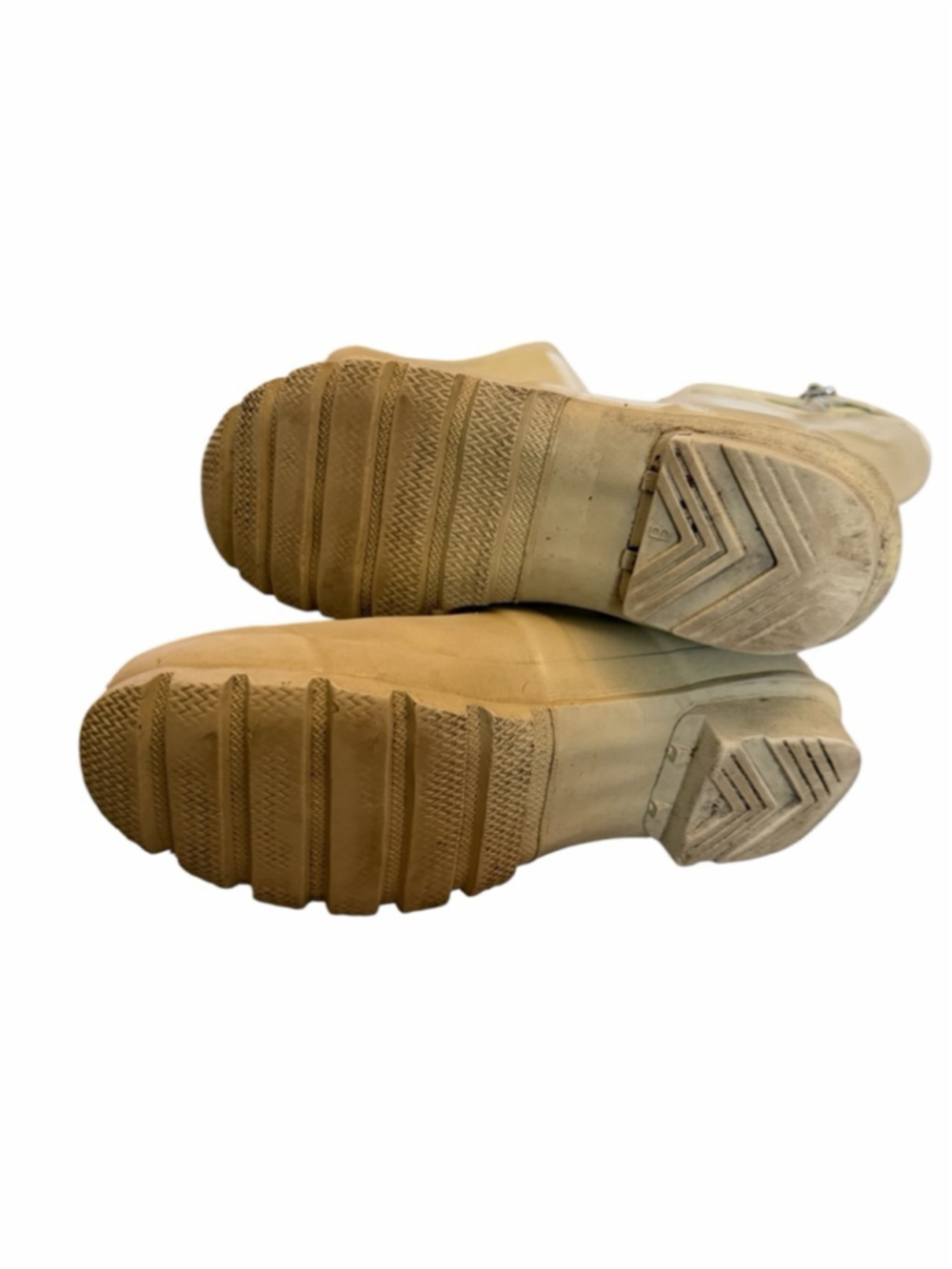 Hunter Original Gloss Tall Rain Boots Cream Beige Wellies UK5 US6M/7M EU38 - Picture 15 of 16